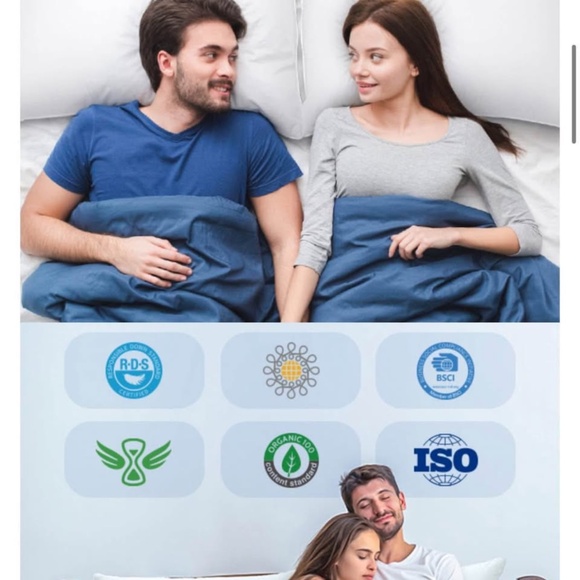 Goose feather and down pillows x2 - Picture 4 of 5